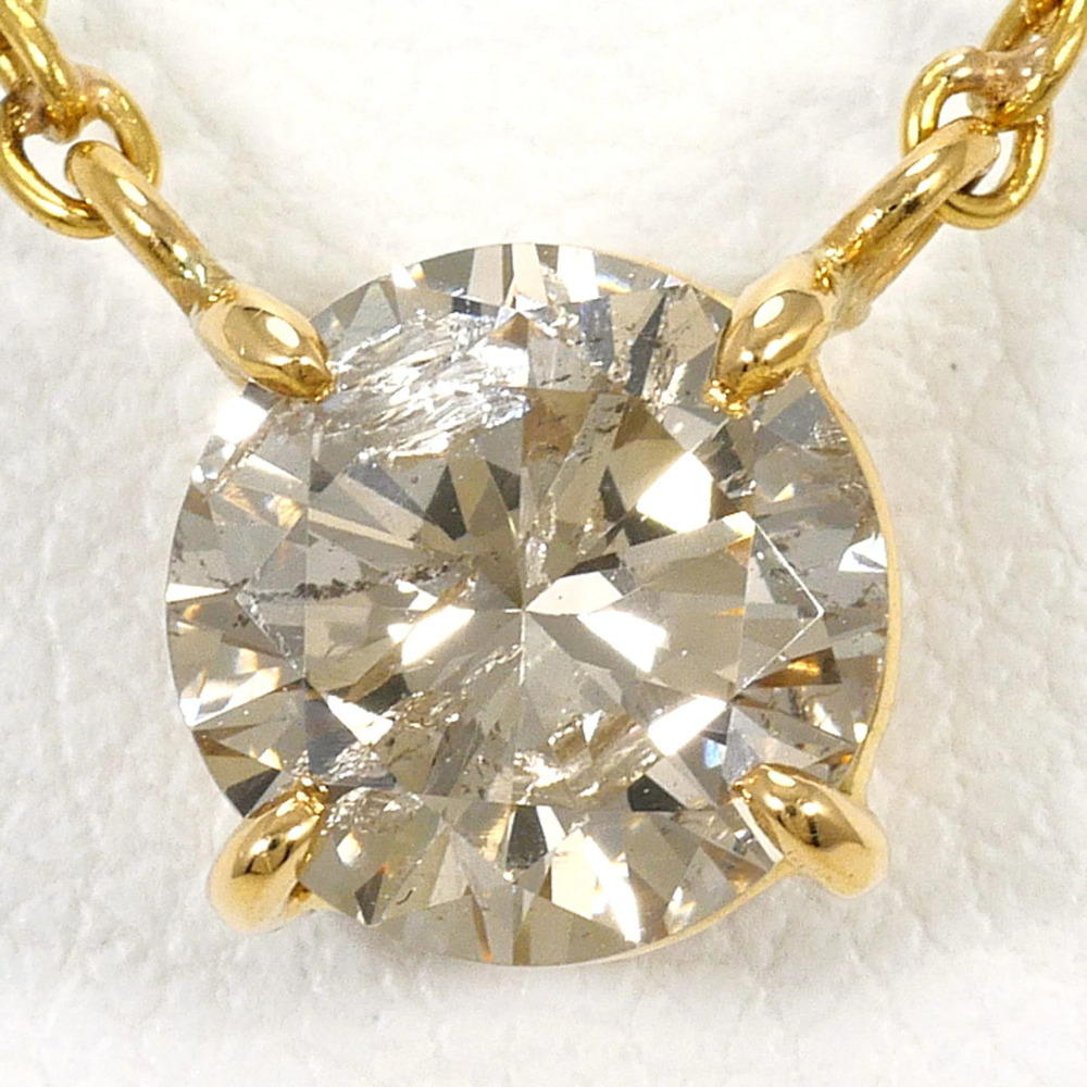 18K (18-karat) Yellow Gold Necklace with 1.186ct Diamonds, Total Weight 4.4g,...